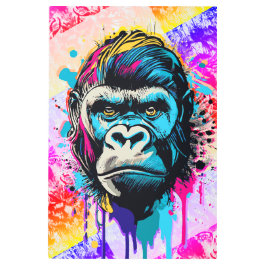 ゴリラモンキーカラフル- Gorilla 絵を描's メタルプリント