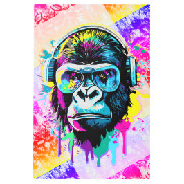 ゴリラモンキーカラフル- Gorilla 絵を描's メタルプリント
