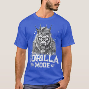 ゴリラモードトレーニングジム成功フィットネスキングベア Tシャツ