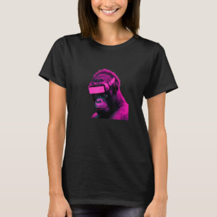 ゴリララベルマーチ子供へVRゲーマーアダルトティーン Tシャツ