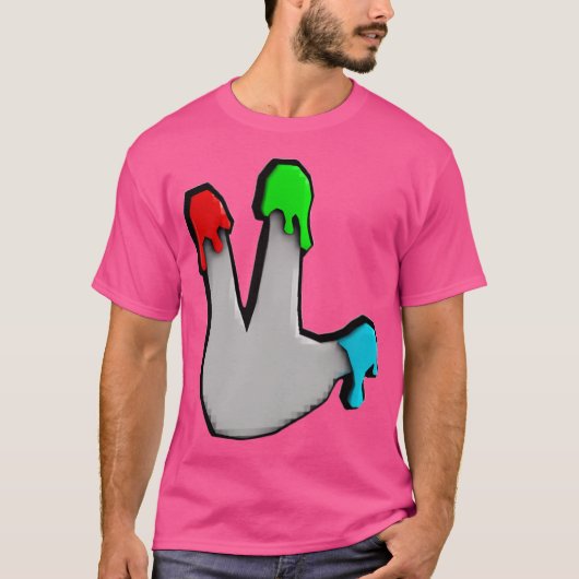 ゴリララベル指絵師シャツ及び靴下 Tシャツ (正面)