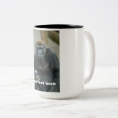 ゴリラロープポーズ ツートーンマグカップ (正面右)