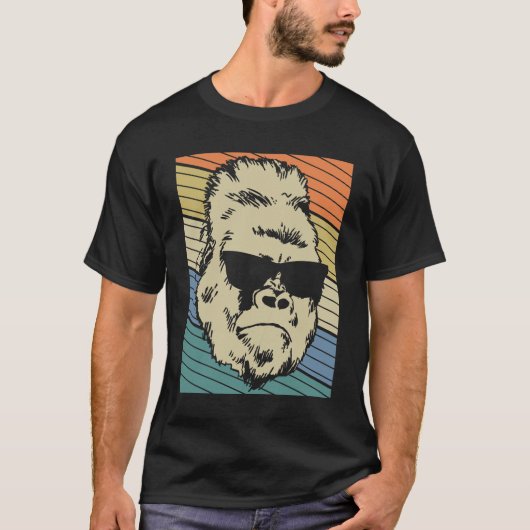 ゴリラヴィンテージサングラス Tシャツ (正面)