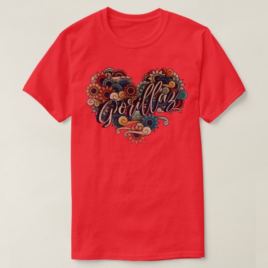 ゴリラヴィンテージ色 Tシャツ (デザイン正面)