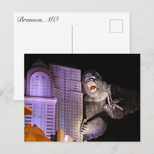 ゴリラ像#1 ポストカード (正面/裏面)