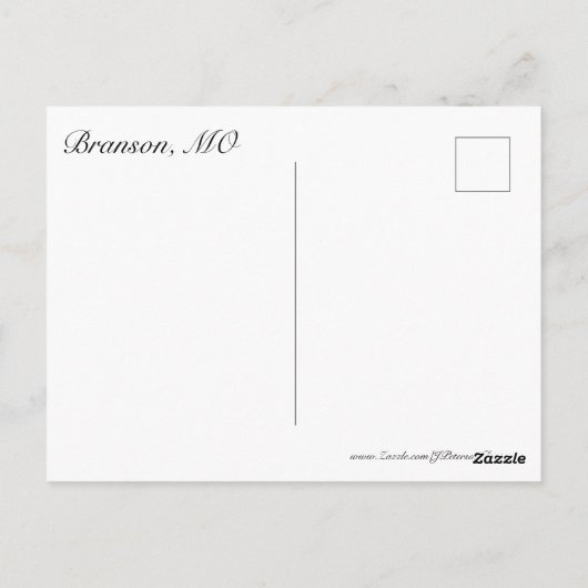 ゴリラ像#2 ポストカード (裏面)