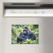 ゴリラ動物自然野生動物の気に愛情 マグネット (インサイチュ (食洗機))