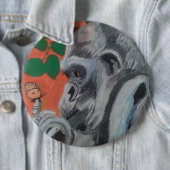 ゴリラ及び蝶ボタン 缶バッジ (インサイチュ)