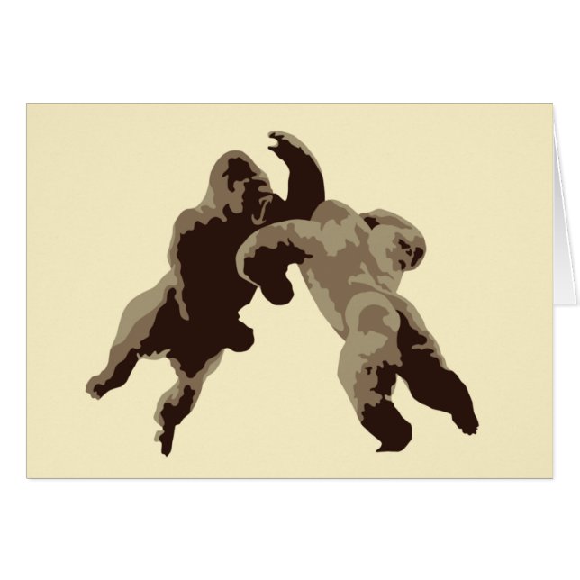 ゴリラ戦い (正面横)