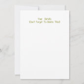 ゴリラ招待状 (裏面)