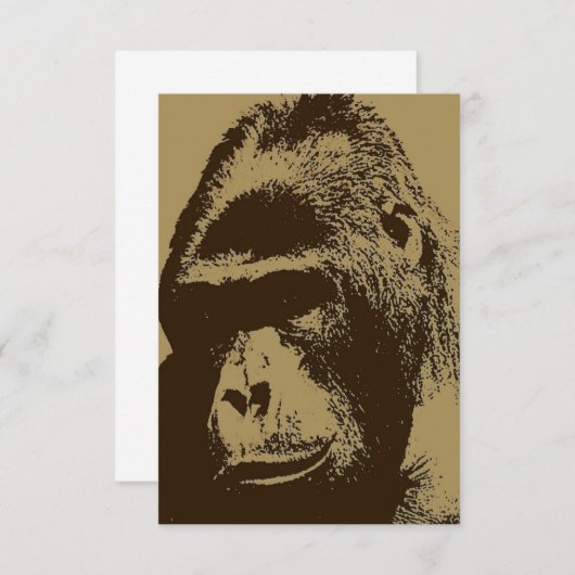 ゴリラ招待状 招待状 (正面/裏面)