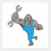 ゴリラ整備士 スクエアシール (正面)