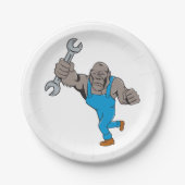 ゴリラ整備士 ペーパープレート (正面)