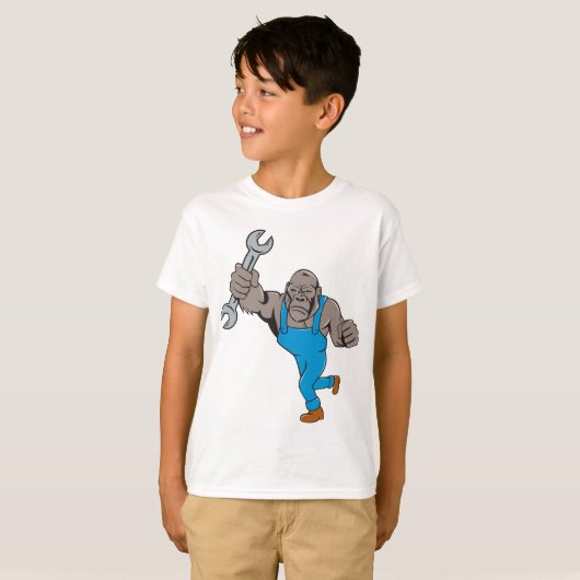 ゴリラ整備士 Tシャツ (正面フル)