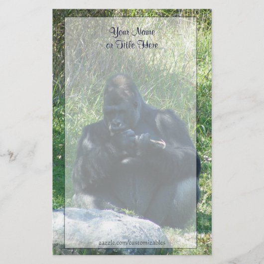 ゴリラ文具 便箋 (正面)