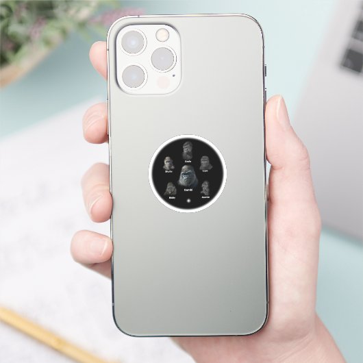 ゴリラ族 シール (スマートフォン)