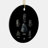 ゴリラ族 セラミックオーナメント (右)