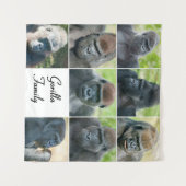 ゴリラ族 タペストリー (正面(横))