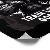 ゴリラ柔術のように練習する ポスター (角)