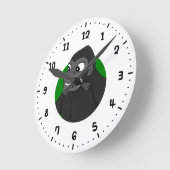 ゴリラ漫画の丸い時計 ラウンド壁時計 (傾斜)