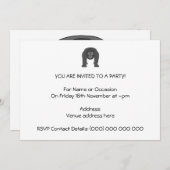 ゴリラ漫画 招待状 (正面/裏面)