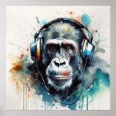 ゴリラ聞ーからヘッドフォン ポスター (正面)