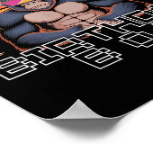 ゴリラ誕生日デコレーションモンキーラベルVrゲーマーF ポスター (角)