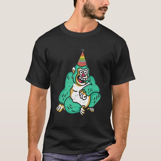 ゴリラ誕生日パーティー Tシャツ (正面)