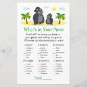 ゴリラ財布ゲームのベビーシャワーの中に何がある (正面)