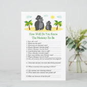 ゴリラ赤ちゃんシャワーゲームをどれだけ知っているか (スタンド正面)