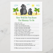 ゴリラ赤ちゃんシャワーゲームをどれだけ知っているか (正面)