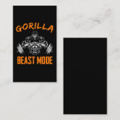 ゴリラ重量挙げビーストパワーリフティングフィットネス 名刺 (正面/裏面)