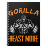 ゴリラ重量挙げビースト力上げフィットネス ノートブック (正面)
