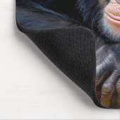 ゴリラ野生動物リラックス肖像 マウスパッド (コーナー)
