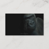 ゴリラ野生動物霊長類の野生動物の絶滅危惧種 名刺 (裏面)