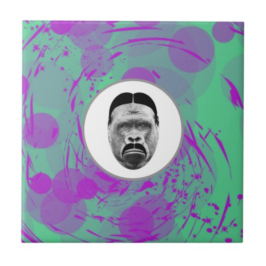 ゴリラ陶磁器タイル タイル (正面)