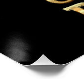 ゴリラ頭、エレガンスとパワー、シルバーと金ゴールド ポスター (コーナー)