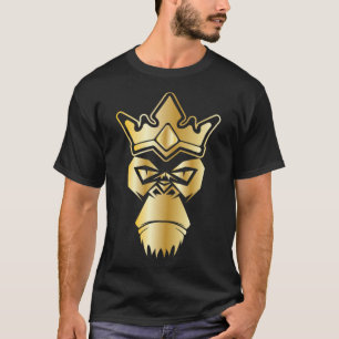 ゴリラ顔男性へウィメンズキッズ Tシャツ