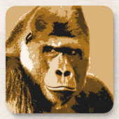 ゴリラ顔 コースター (正面)