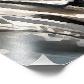 ゴリラ（ばちゃばちゃ）跳ねるアートウォーターカラーポートレートポーズ フォトプリント            (角)