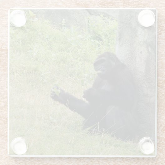 ゴリラ ガラスコースター (裏面)