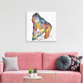 ゴリラ キャンバスプリント (インサイチュ (リビング))