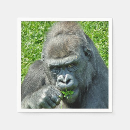 ゴリラ スタンダードカクテルナプキン (正面)