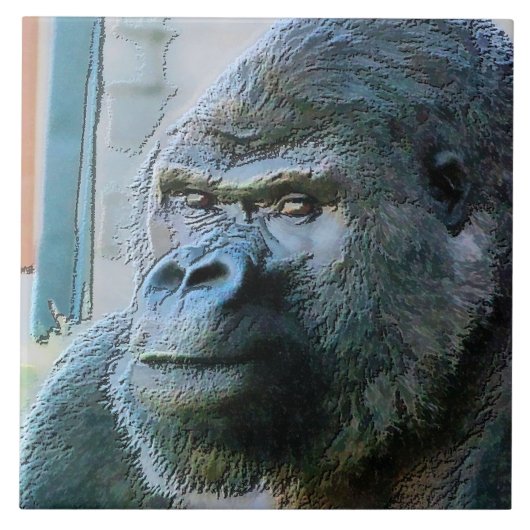 ゴリラ タイル (正面)