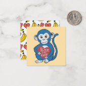 ゴリラ「タグ・ユア・イット」バレンタインカード ノートカード (正面/裏面インサイチュ)