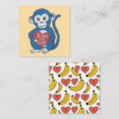 ゴリラ「タグ・ユア・イット」バレンタインカード ノートカード (正面/裏面)