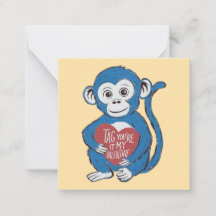 ゴリラ「タグ・ユア・イット」バレンタインカード