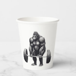 ゴリラ・デッドリフト 紙コップ