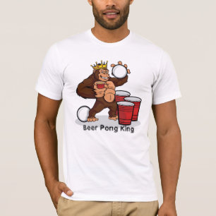 ゴリラ ビアポン キング Tシャツ