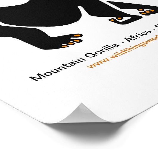 ゴリラ – ポスター (角)